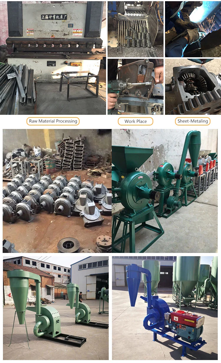 Cassava Crushing Machine for Sale Small Poultry Feed Hammer Mill