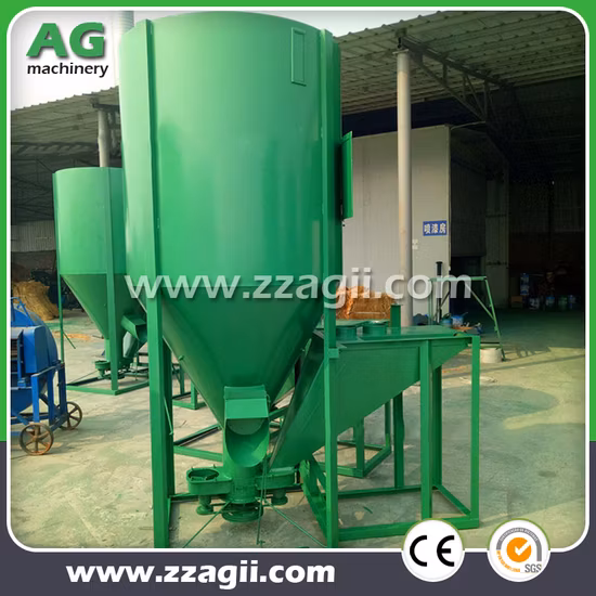 Misturador triturador de processamento de ração animal de 1000 kg para fábrica de ração pequena